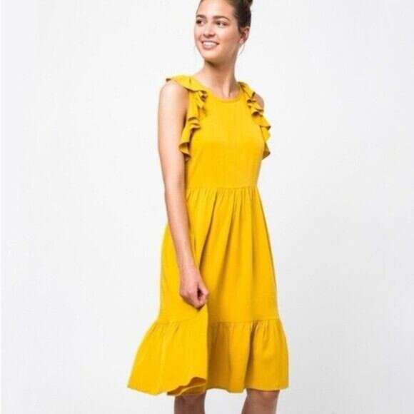 mo vint Dresses & Skirts - Women’s MO:VINT NY ruffled flounce‎ dress Size Small S Summer Flare